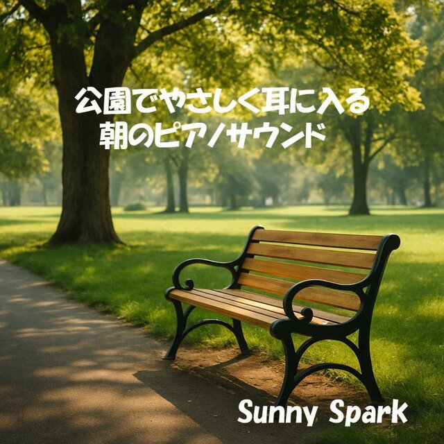 公園でやさしく耳に入る朝のピアノサウンド