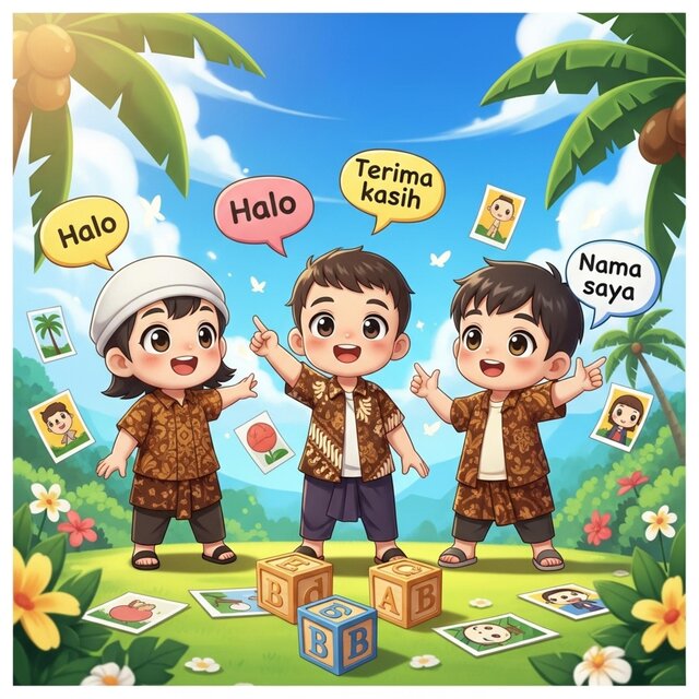 Ayo Bicara! Lagu Belajar Bahasa Indonesia – Vol.1