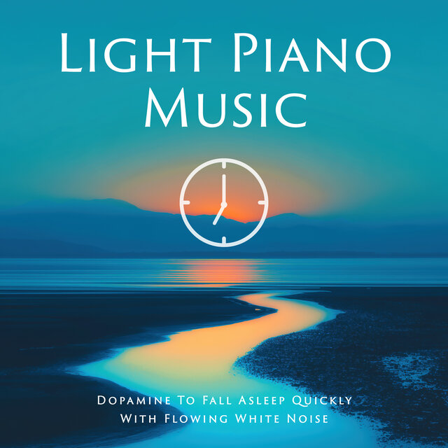 Light Piano Music: Dopamine to Fall Asleep Quickly with Flowing White Noise