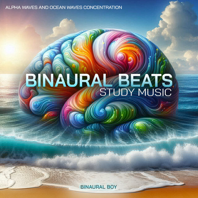 Binaural Beats Study Music - Alpha Waves and Ocean Waves Concentration