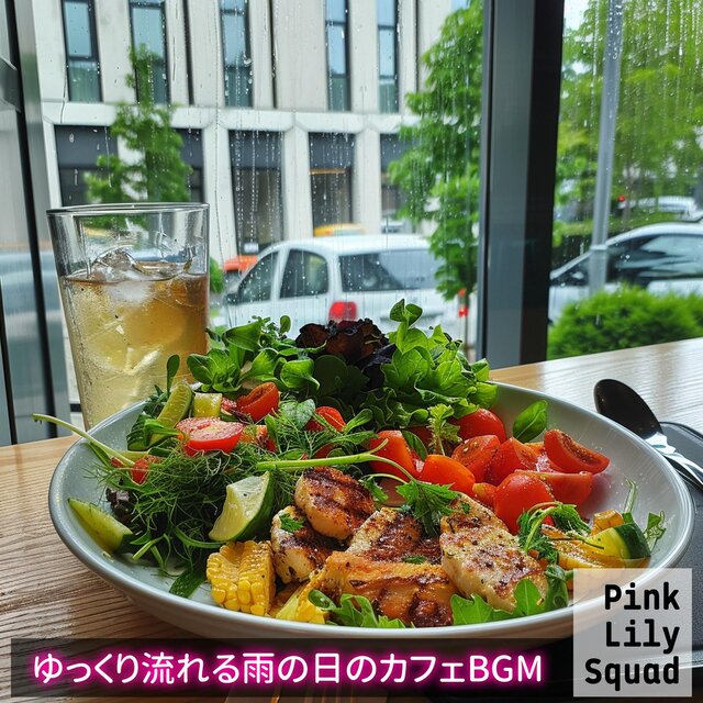 ゆっくり流れる雨の日のカフェbgm