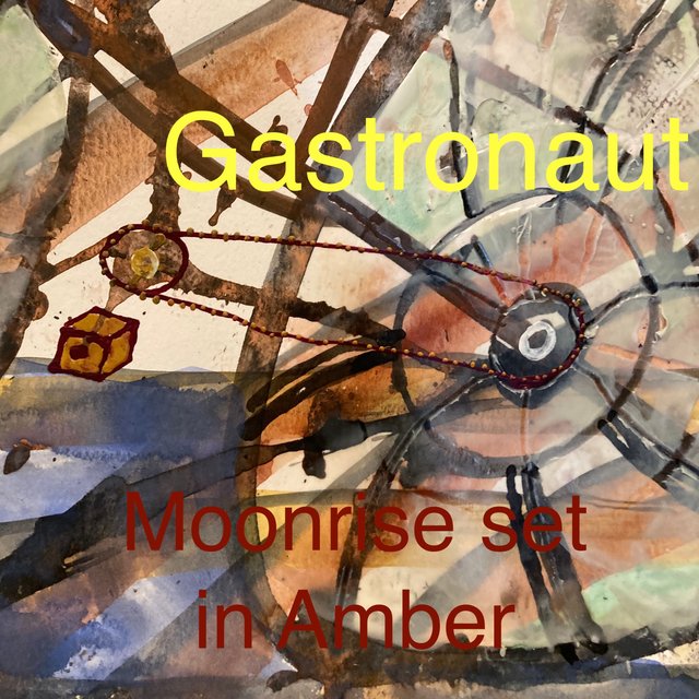 Moonrise set in Amber