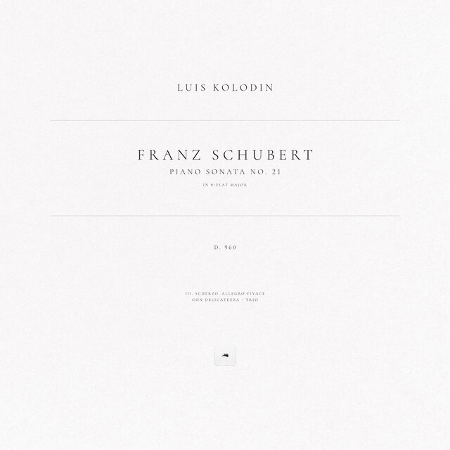 Piano Sonata No. 21 in B-Flat Major, D. 960: III. Scherzo. Allegro vivace con delicatezza - Trio