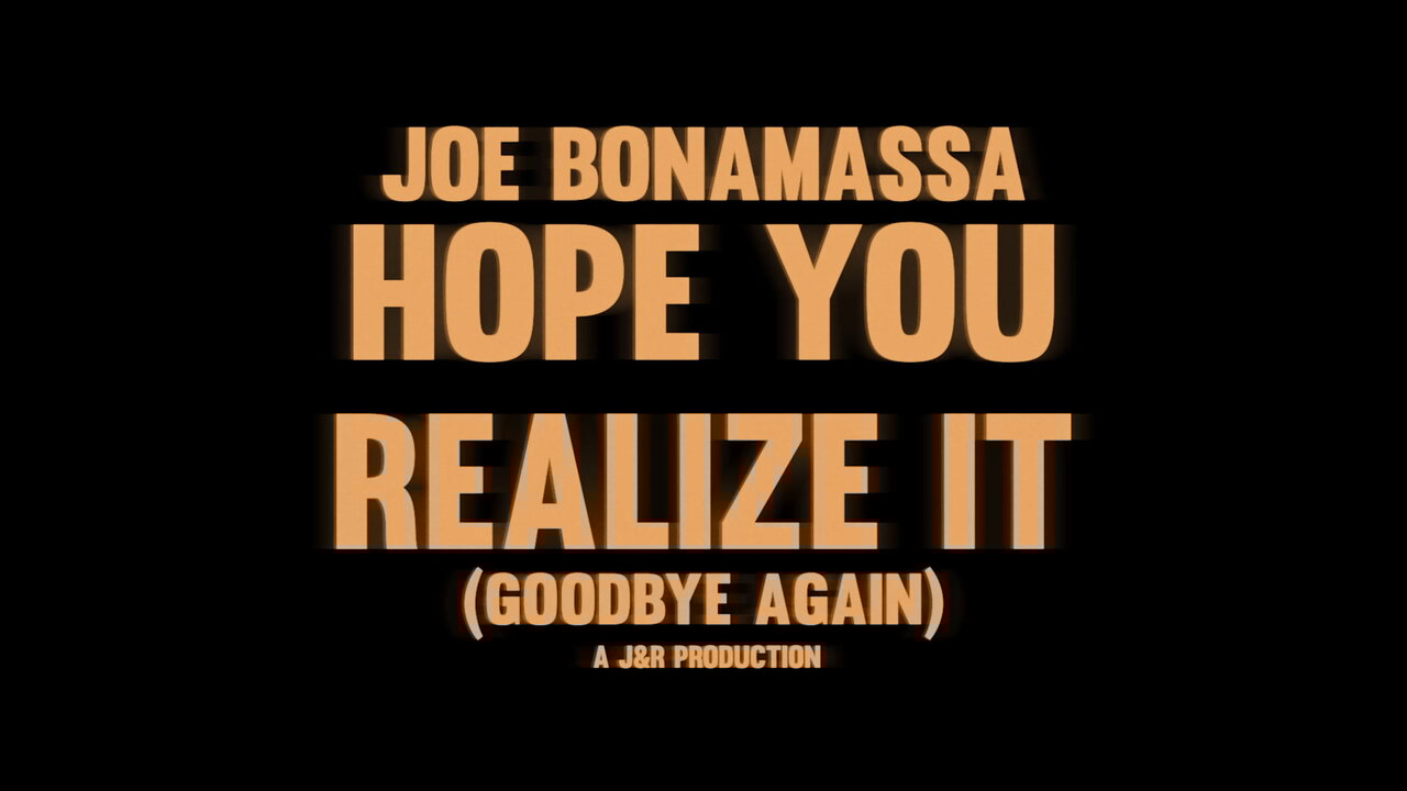 Hope You Realize It (Goodbye Again)