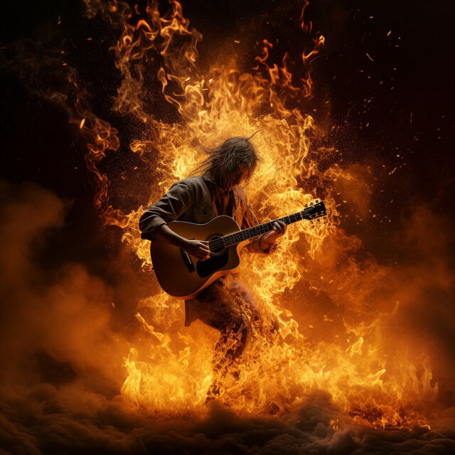 Firelight Cadence: Ember Acoustic Dreams
