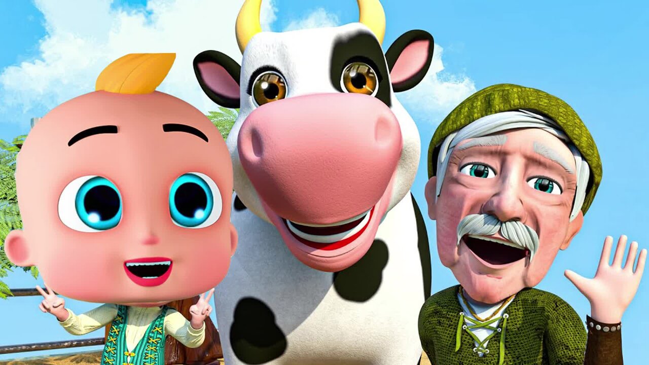 Old MacDonald Had A Farm - 3D Animation English Nursery Rhymes & Songs for children