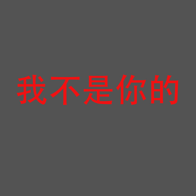 我不是你的