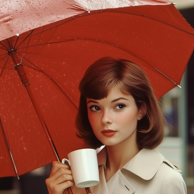 Vintage Jazz Rainy Café