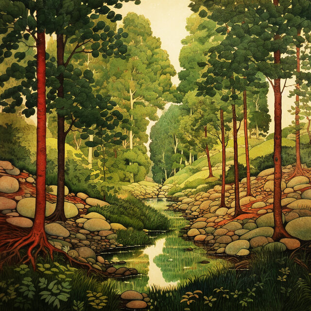 tall trees of the forest