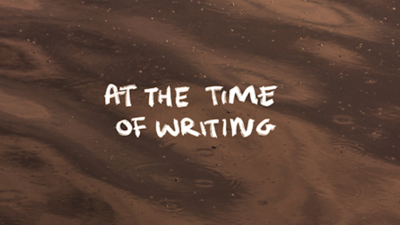 At the Time of Writing (Lyric Video)