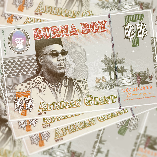 Cover art for album African Giant by Burna Boy
