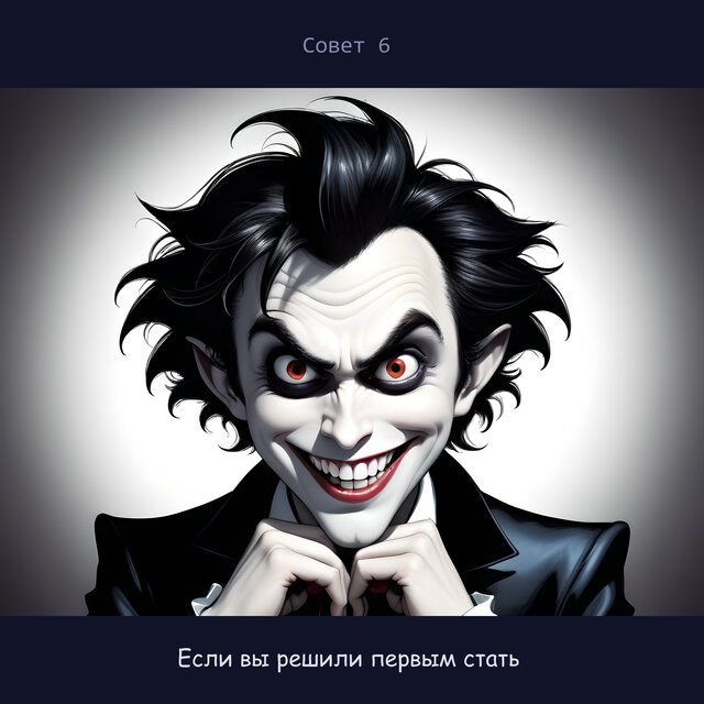Совет 6. Если вы решили первым стать