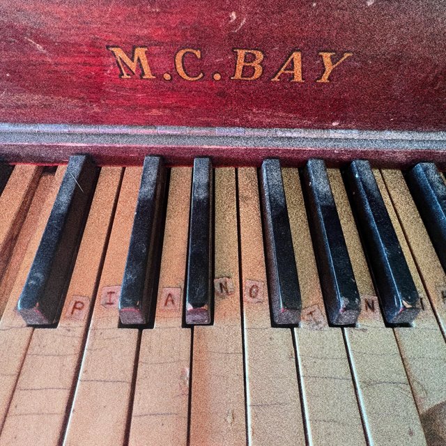 piano in the garage