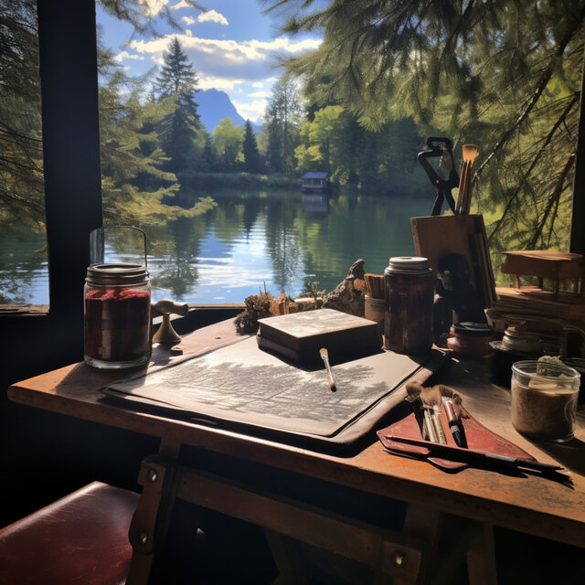 Melodías Junto Al Lago Para El Trabajo: Trabajo Enfocado Por El Tranquilo Lago