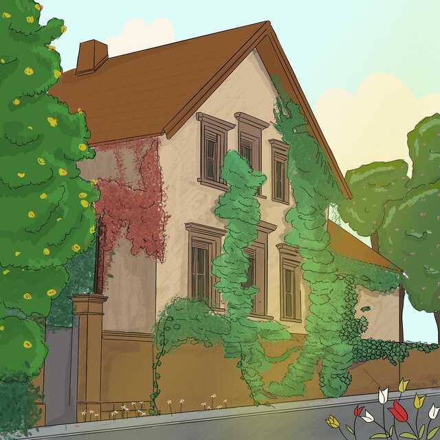 apple trees