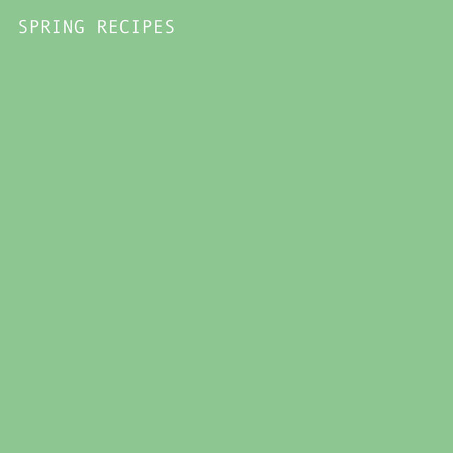 Spring Recipes