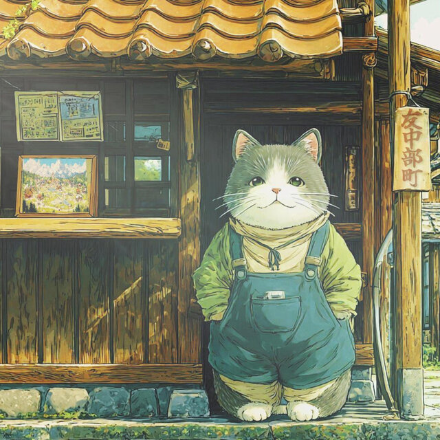 ねこのまちのリラックスギターBGM