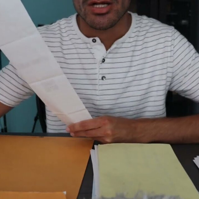 Crinkling & Reading Receipts (ASMR)