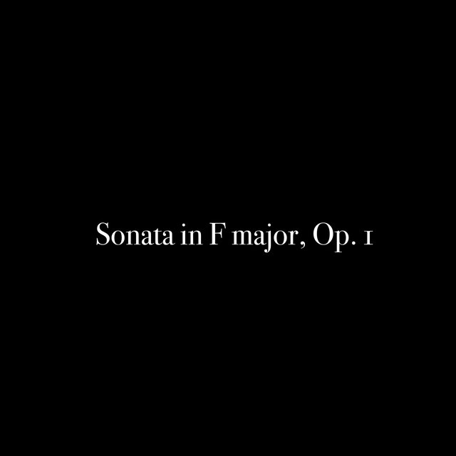 Sonata in F major, Op. 1