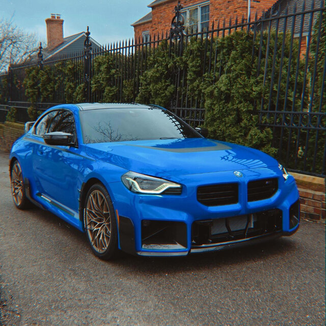 Blue M2 Ridin' on 696-ZEE