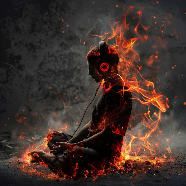Relaxing Fire Harmony: Music for Peace