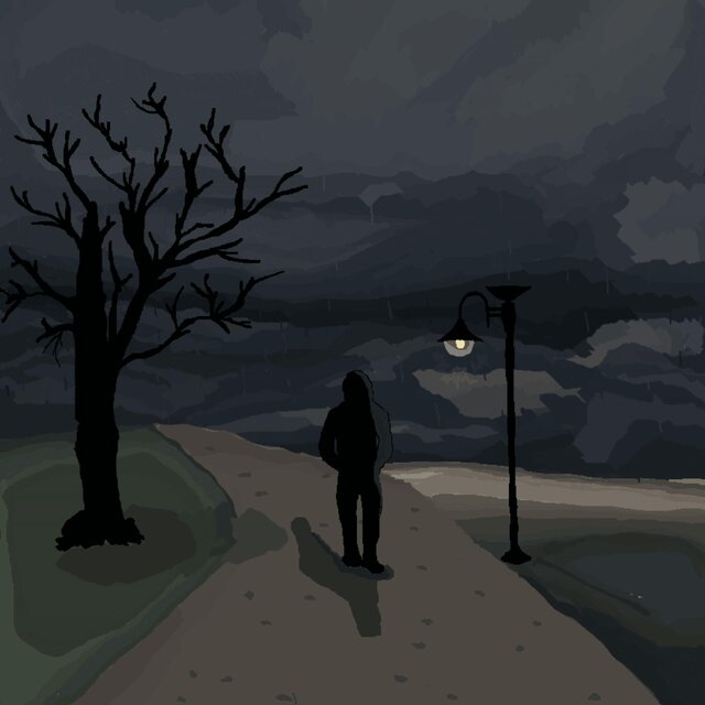 even the darkness leaves me alone...