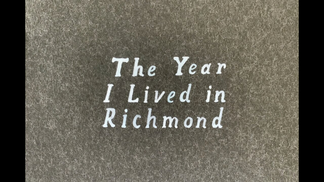 The Year I Lived in Richmond