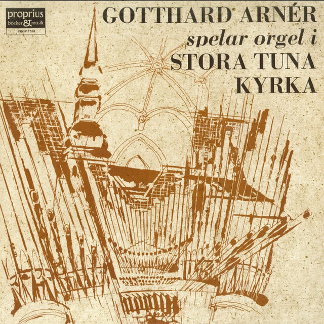 Gotthard Arnér spelar orgel i Stora Tuna kyrka