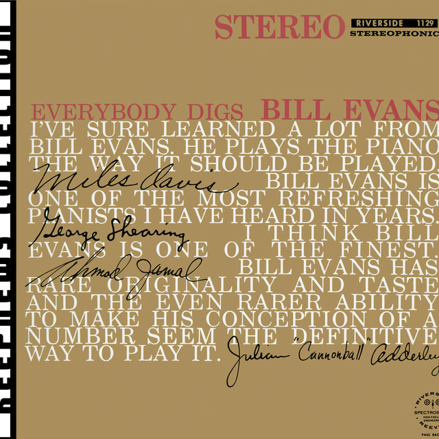 Cover art for album Everybody Digs Bill Evans by Bill Evans