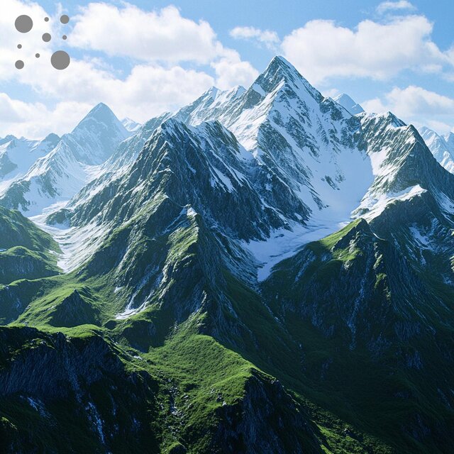 Serene Mountain Light