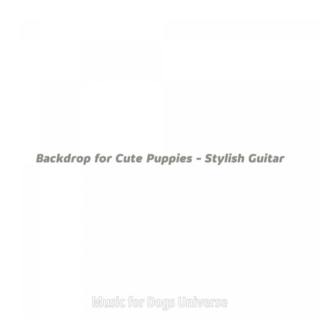 Backdrop for Cute Puppies - Stylish Guitar