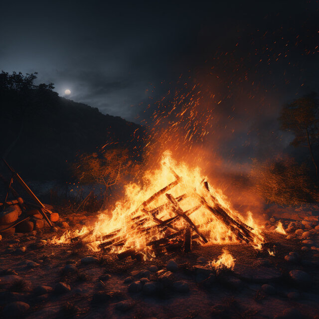 Fireside Study: Warmth for Concentration