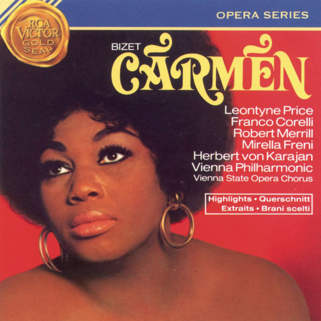 Cover art for album  by Herbert von Karajan, Georges Bizet, Leontyne Price, Monique Linval, Frank Schooten, Geneviève Macaux, Wiener Philharmoniker