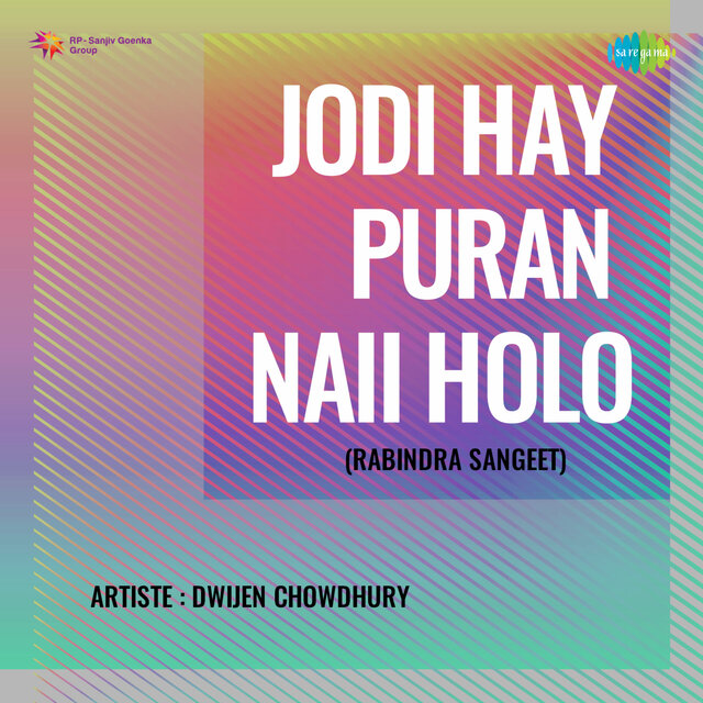 Jodi Hay Jiban Puran Naii Holo - Single