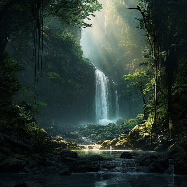 Mountain Serenity: Riverbank Rhythm