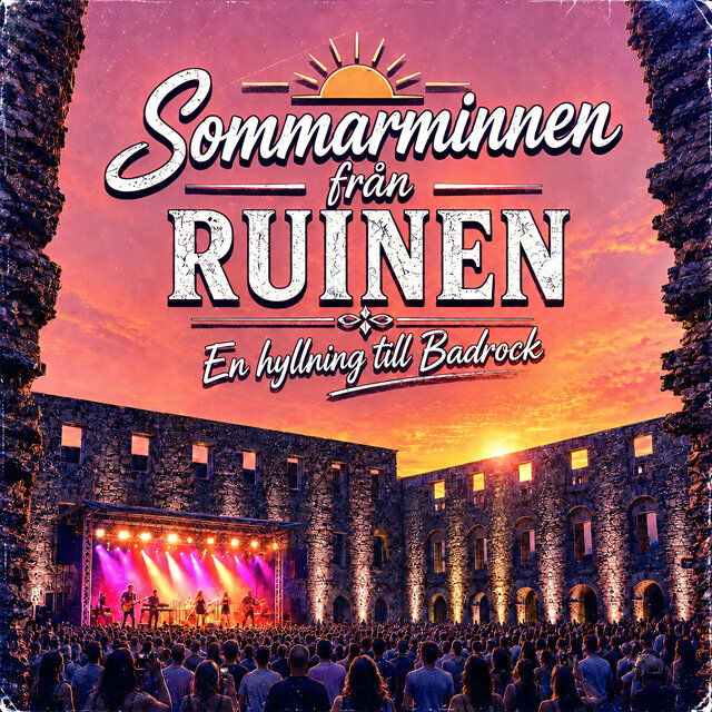 Cover art for album Sommarminnen från ruinen – En hyllning till Badrock by Various artists
