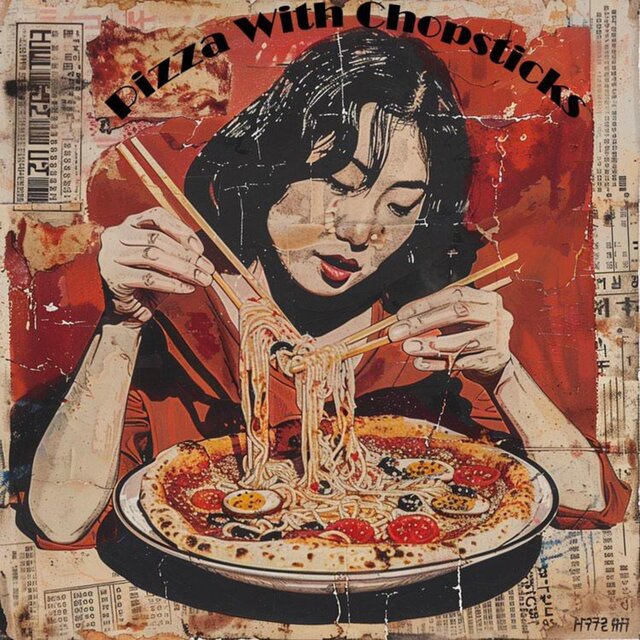 Pizza With Chopsticks