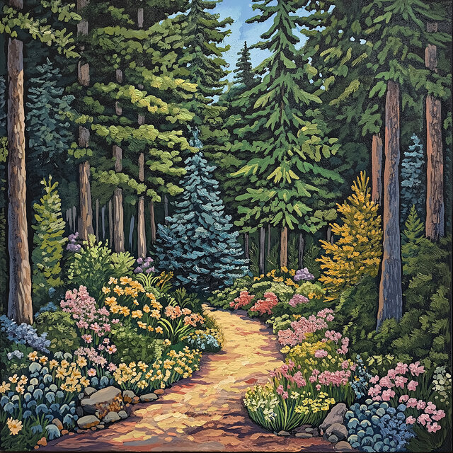 The Hidden Garden of Pines