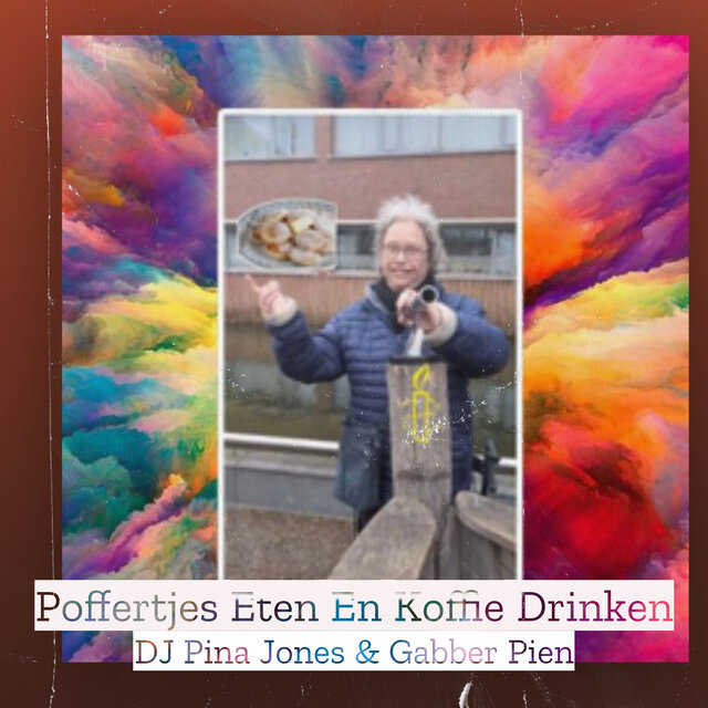 Poffertjes Eten En Koffie Drinken