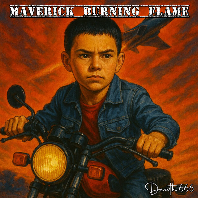 Maverick Burning Flame