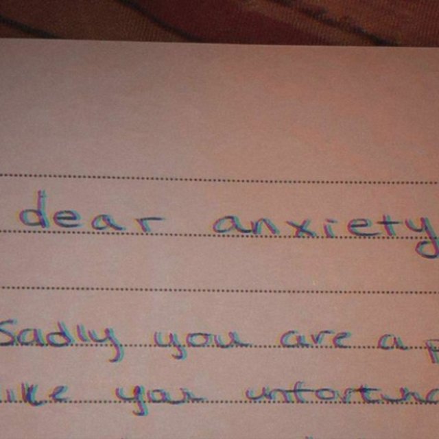 Dear Anxiety