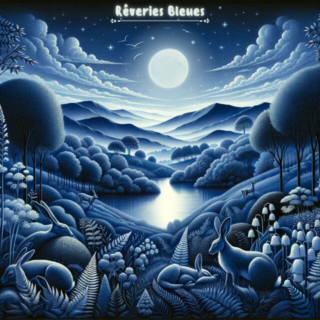 Rêveries Bleues (Un Voyage Nocturne Sous le Ciel Étoilé)
