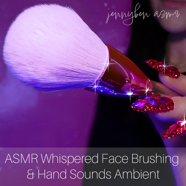 ASMR Whispered Face Brushing & Hand Sounds Ambient