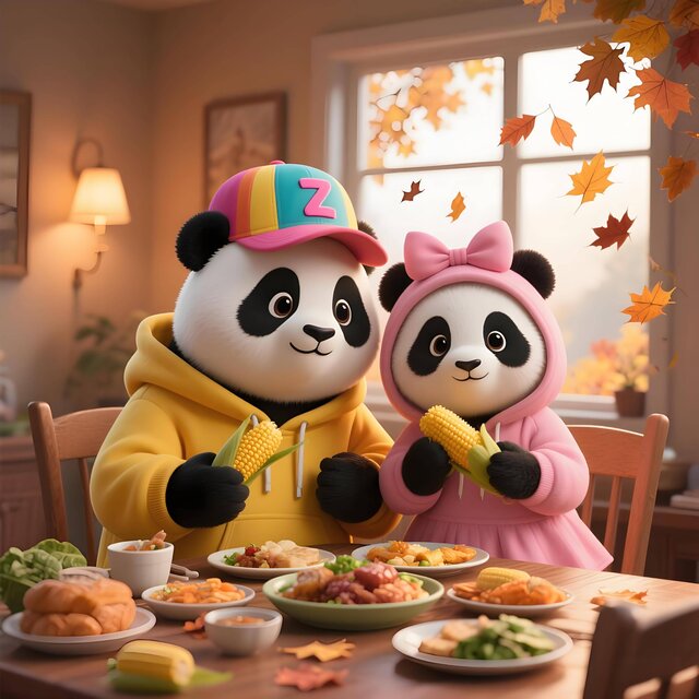 Thankful Tummies & Panda Hugs