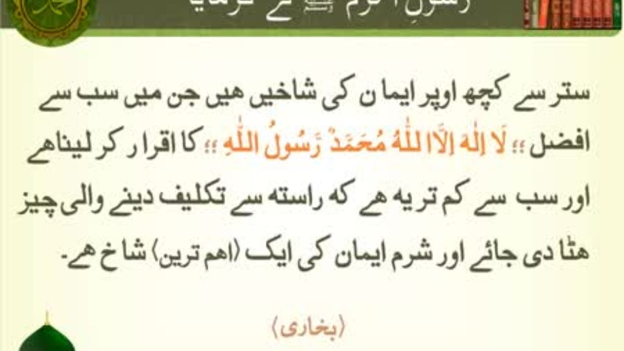 Eman Ki Shakhain | Sunnat-e-Nabvi | Deen Islam | HD Video