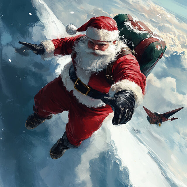 Papa Noël arrive!
