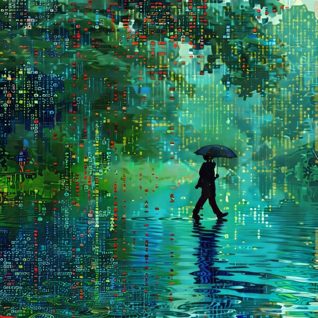 雨天微光