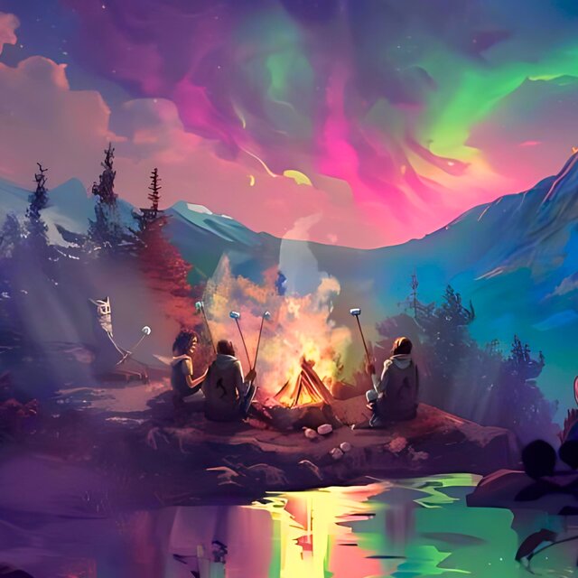 Marshmallow and Campfire