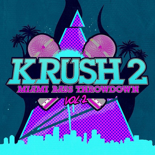 Cover art for album Miami Bass Throwdown, Vol. 2 - EP by Krush 2