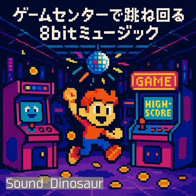 ゲームセンターで跳ね回る8bitミュージック